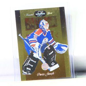 Star Goalie Curtis Joseph Edmonton Oilers 1996/97 Leaf Limited Gold